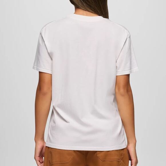 Prana Everyday Short Sleeve Tee Women's Medium Soft White Soft Organic Cotton - Picture 2 of 9